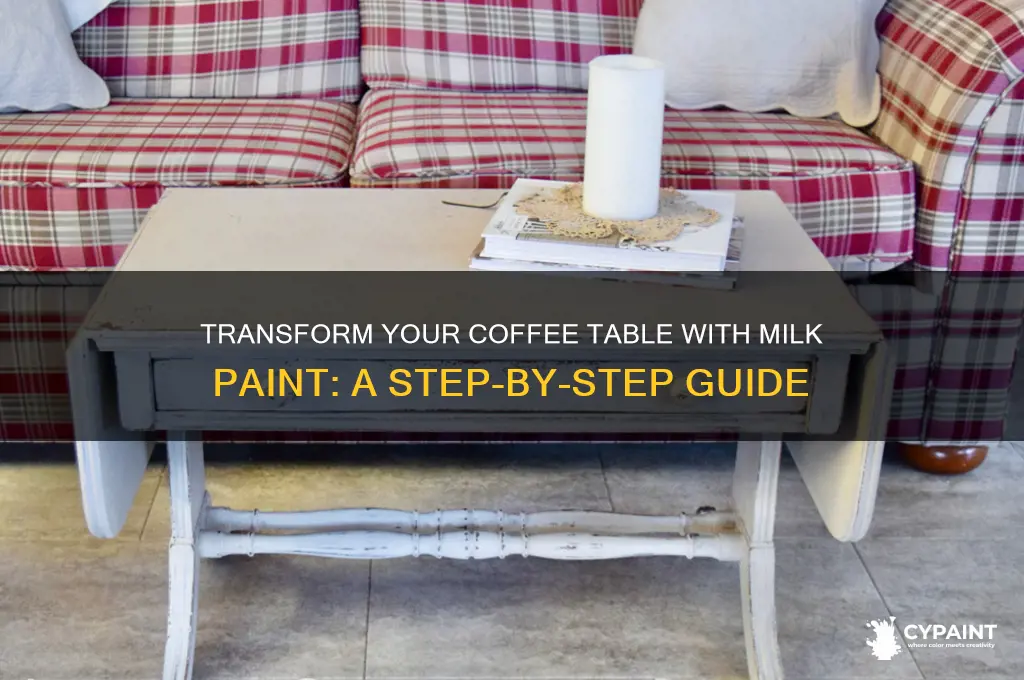 how to milk paint a coffee table