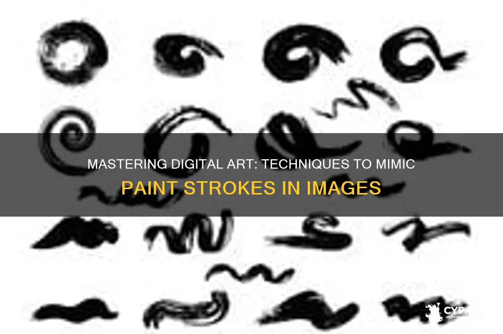 how to mimic paint strokes on digital image