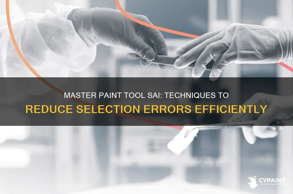 how to minimize slection in paint tool sai