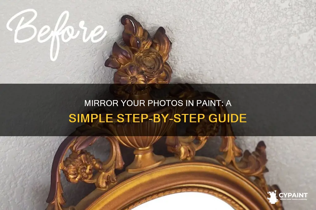 how to mirror a photo in paint