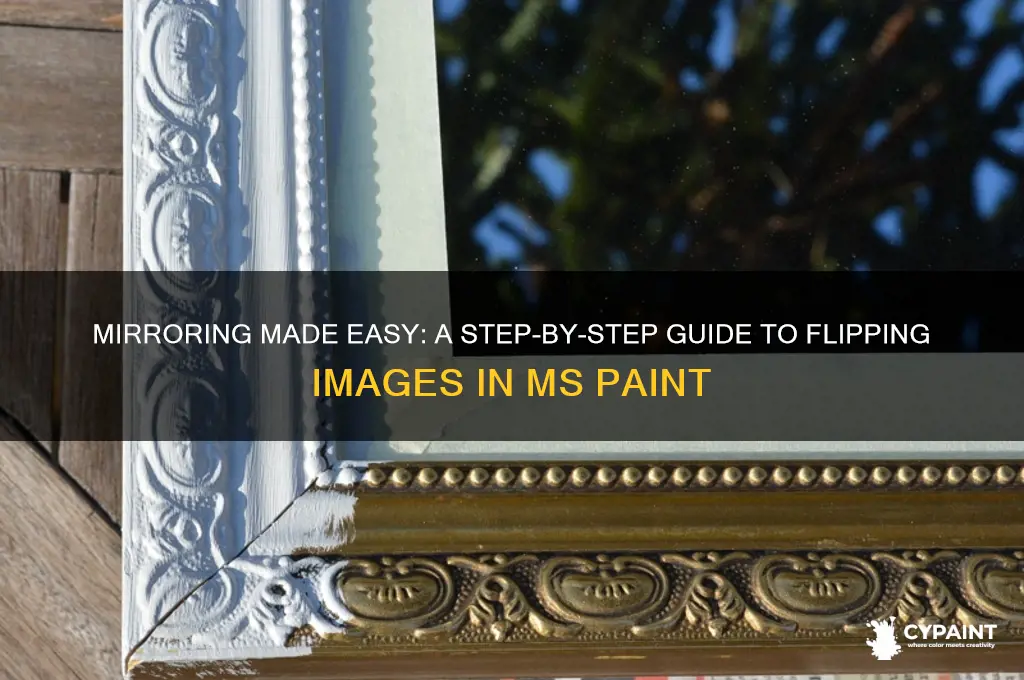 how to mirror an image in ms paint