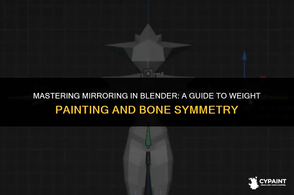 how to mirror in blender with bones with weight paint