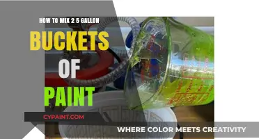 Mixing Paint: 2 Buckets, 5 Gallons Each
