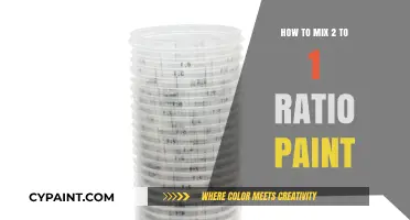 Mastering Paint Mixing: Perfect 2 to 1 Ratio Techniques Revealed