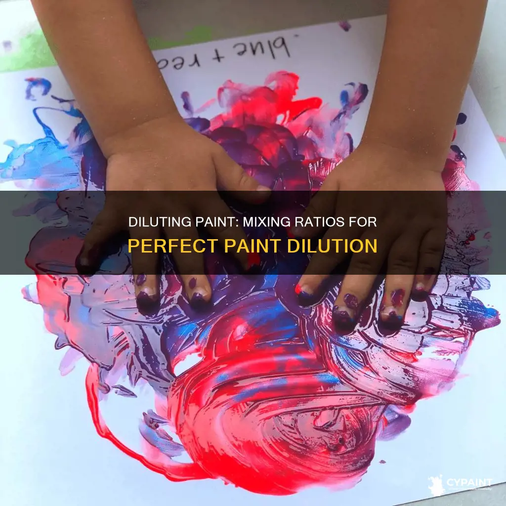 how to mix 4 to 1 to 1 paint