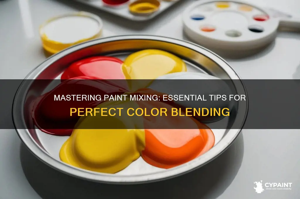 how to mix a paint before painting