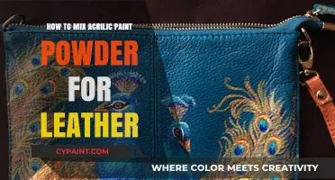 Mastering Acrylic Paint Powder Mixing for Leather Crafting Techniques