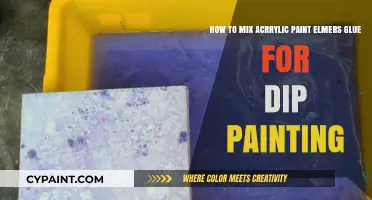 Mastering the Art of Dip Painting: Acrylic Paints and Elmer's Glue
