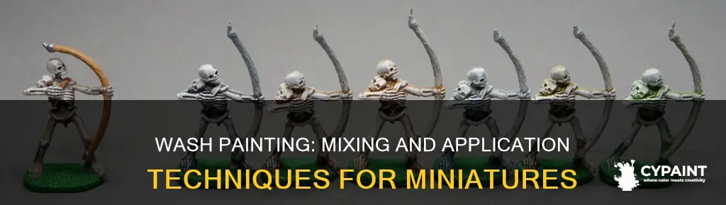 how to mix and apply a wash miniature painting