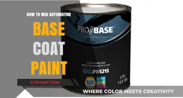 Mastering Automotive Base Coat Paint Mixing: A Step-by-Step Guide