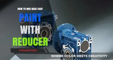 Mastering Paint Mixing: How to Blend Base Coat with Reducer