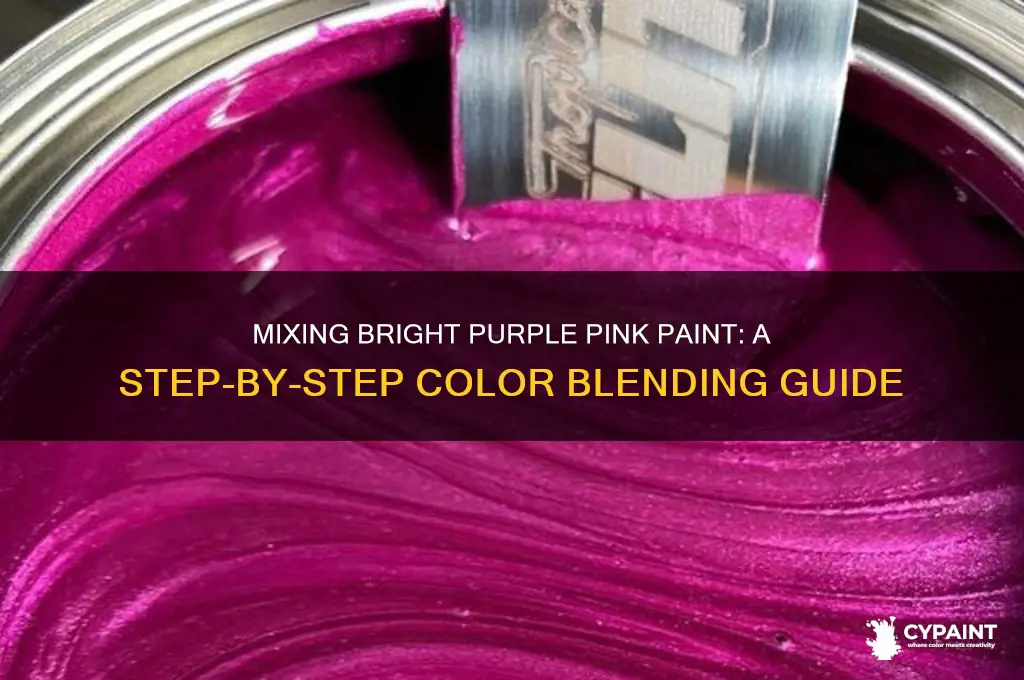 how to mix bright purple pink paint
