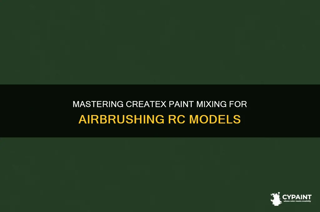 how to mix createx paints for airbrushing rc