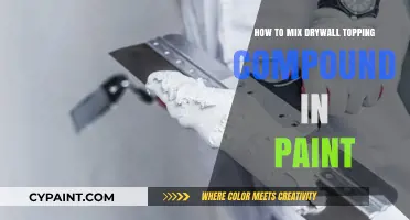 Mixing Drywall Topping Compound with Paint: A Step-by-Step Guide