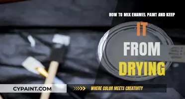Mastering the Art of Mixing Enamel Paint: Tips to Prevent Drying