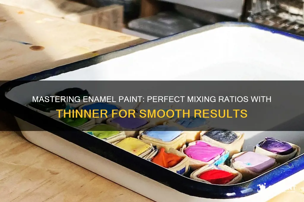 how to mix enamel paint and thinner