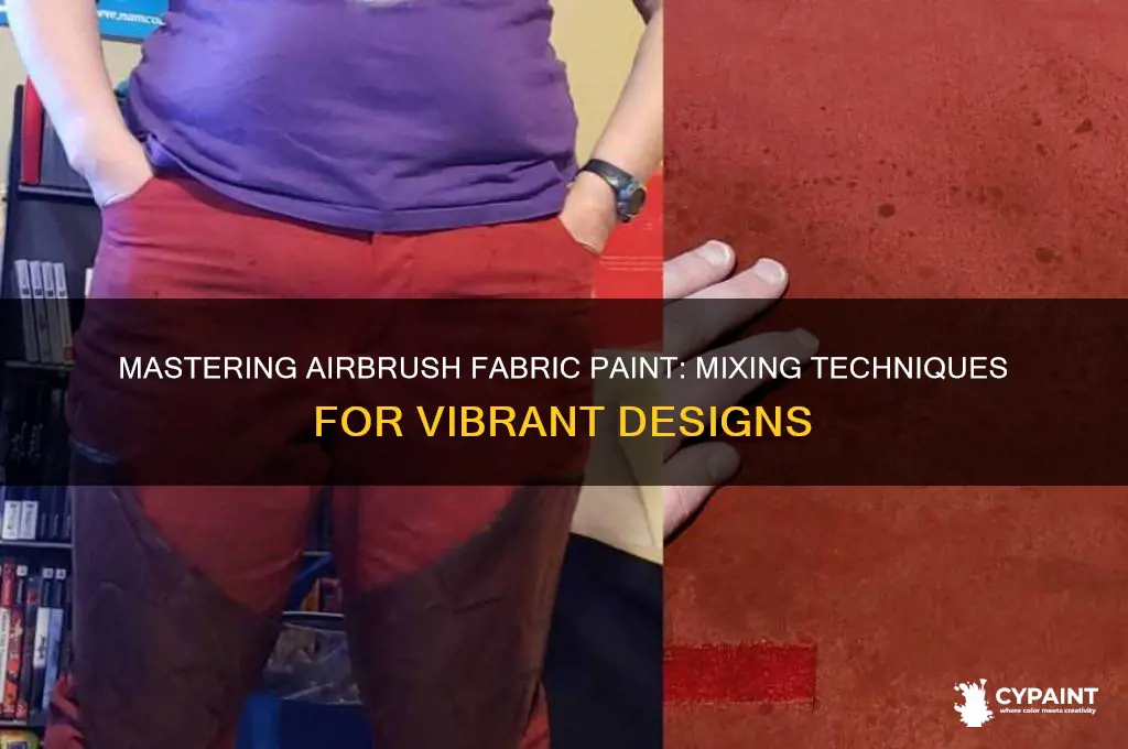 how to mix fabric paint for airbrushing