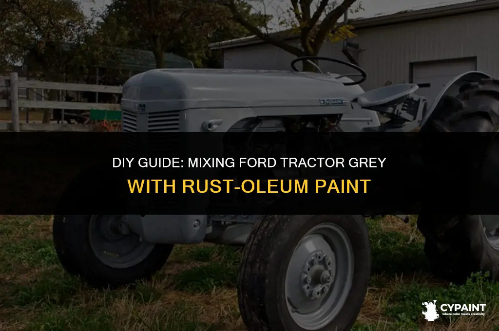 how to mix ford tractor grey from rust oleum paint