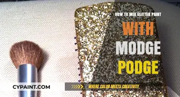 Mixing Glitter Paint with Mod Podge: A Sparkling DIY Guide