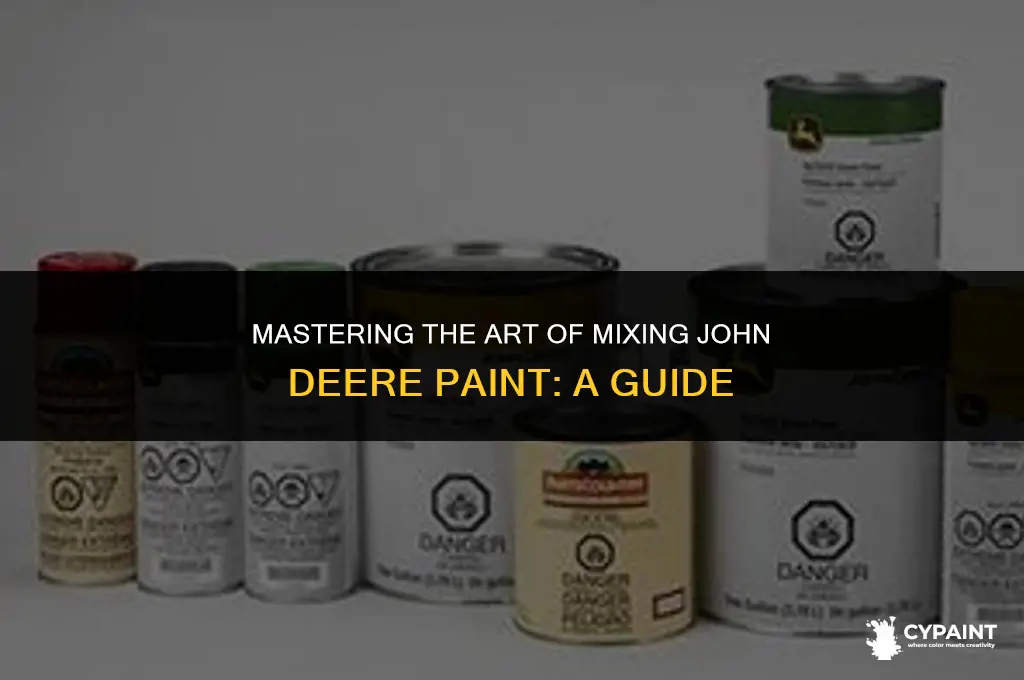 how to mix john deere paint with thinner and hardener