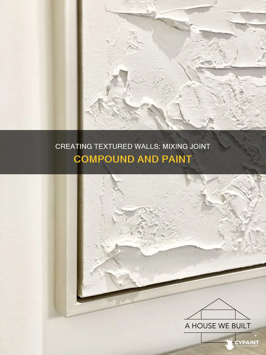 how to mix joint compound and paint for texture