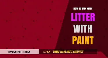 Creative Recycling: Mixing Kitty Litter with Paint for Unique Textures