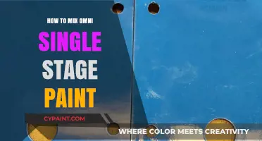 Mastering the Art of Mixing Omni Single Stage Paint: A Comprehensive Guide