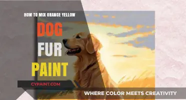 Mixing Orange-Yellow Dog Fur Paint: A Step-by-Step Guide for Artists