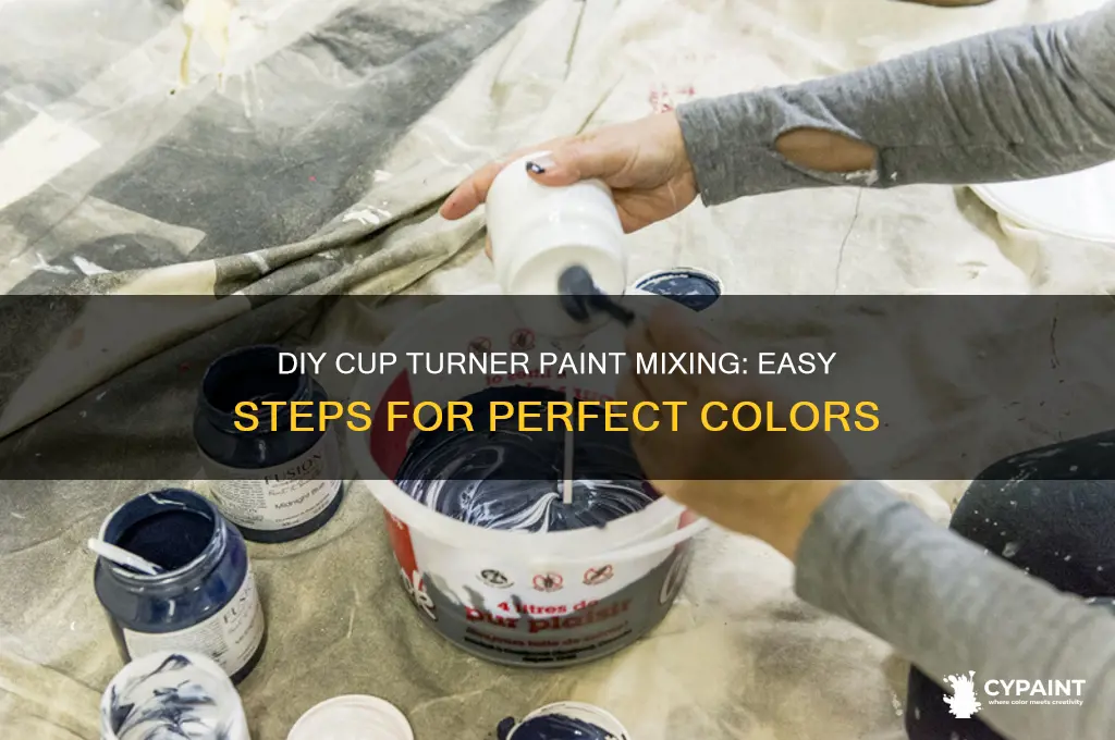 how to mix paint for cup turner diy