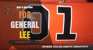 Mastering Paint Mixing for the Perfect General Lee Orange Hue