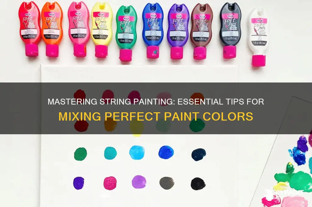 how to mix paint for string painting