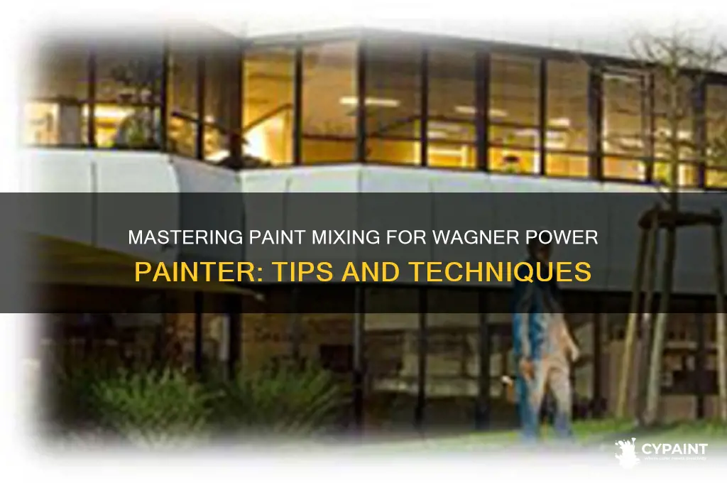how to mix paint for wagner power painter