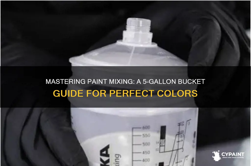 how to mix paint in 5 gallon bucket