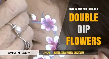 Creating Double-Dip Flowers: Mixing Paint for Unique Petals