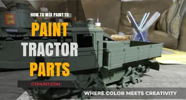 Mastering Paint Mixing for Durable Tractor Parts Restoration