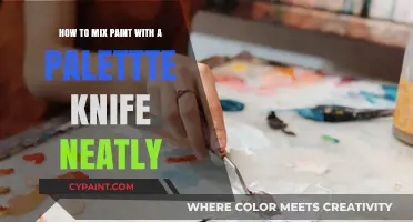 Mixing Paint: Palette Knife Techniques for Neat Results