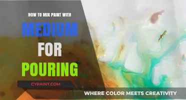 Mastering Paint Pouring: Mixing Paint with Medium for Stunning Effects