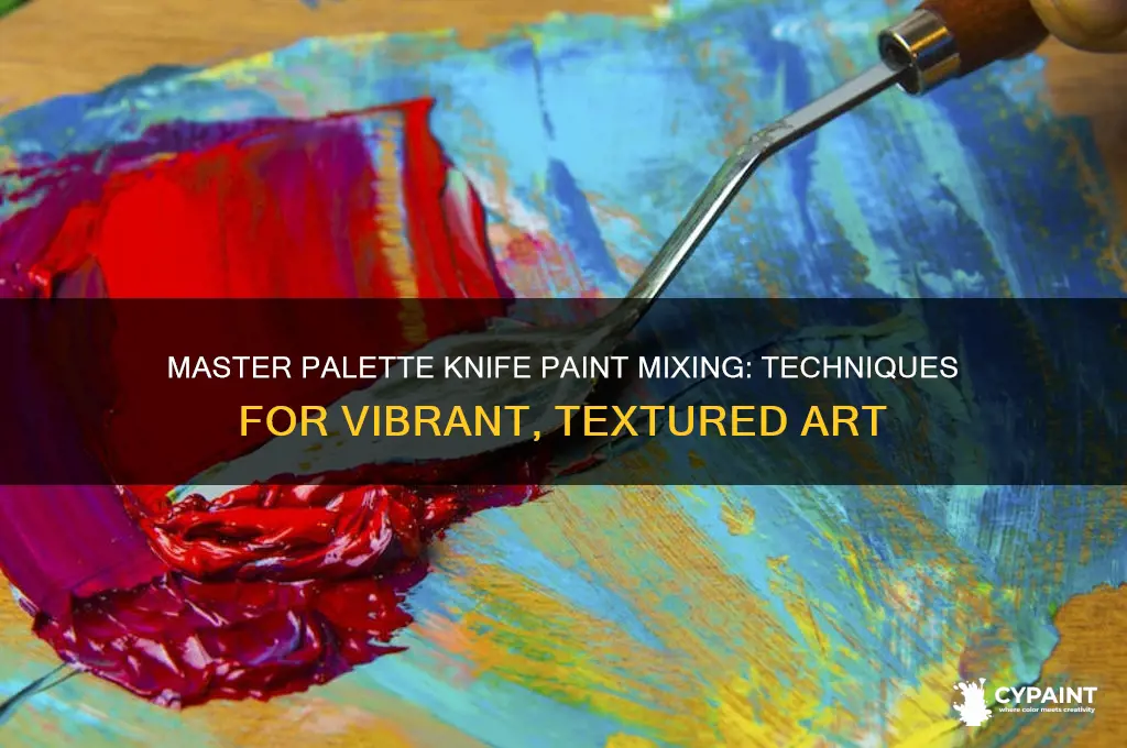 how to mix paint with palette knife