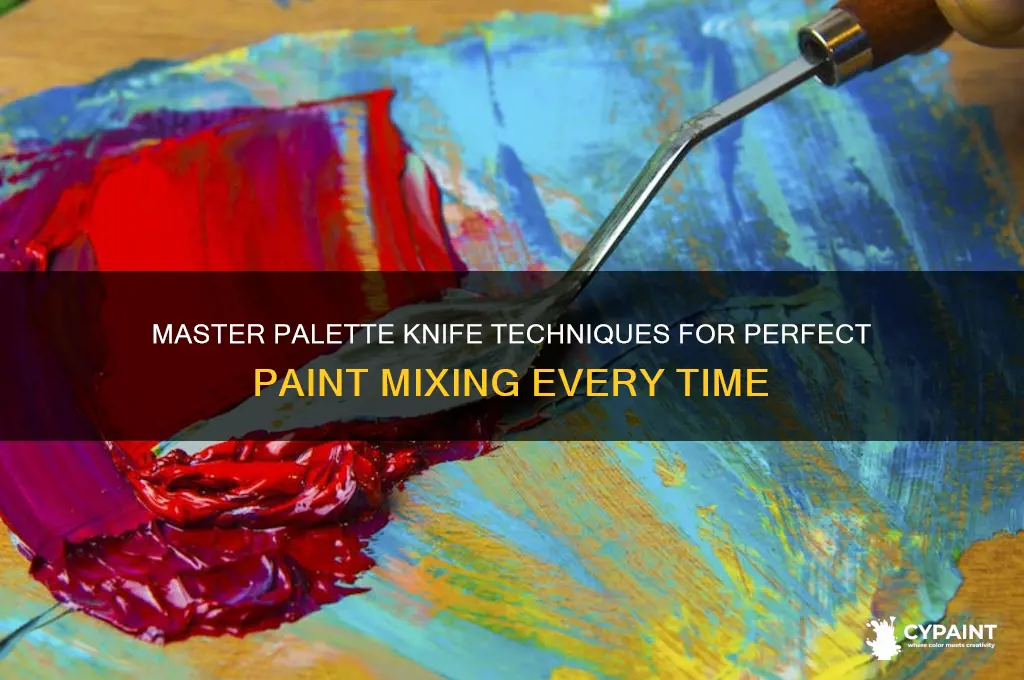 how to mix paint with palette knive
