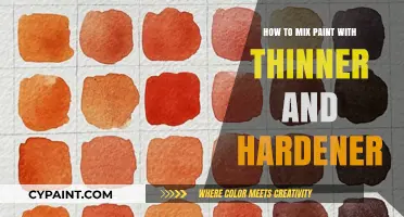 Mastering Paint Mixing: Thinner and Hardener Techniques for Perfect Results