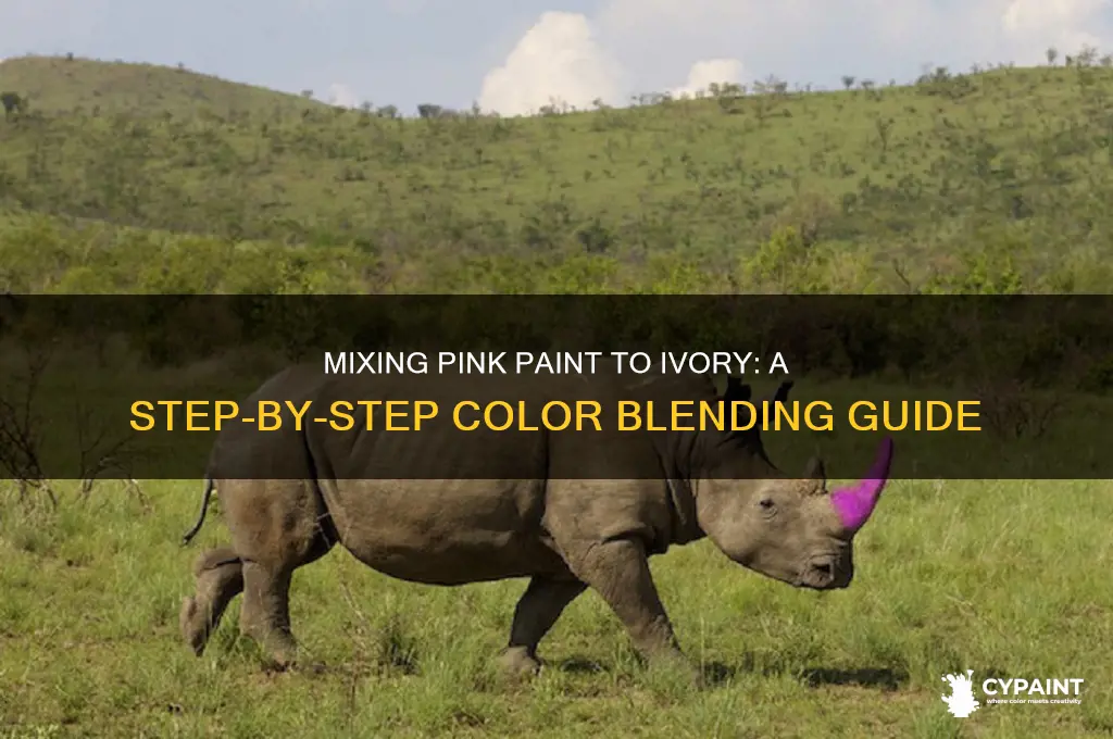 how to mix pink paint to ivory