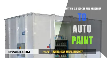 Mixing Reducer and Hardener: Auto Paint Perfection