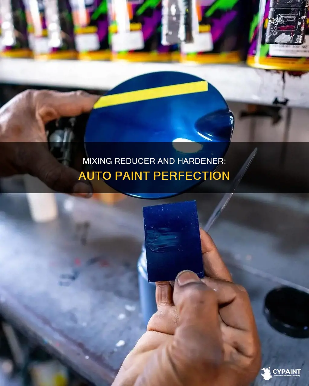 how to mix reducer and hardener to auto paint