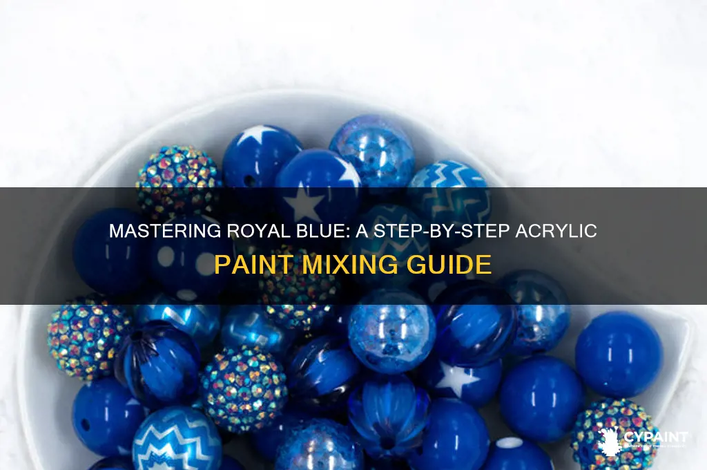 how to mix royal blue in arcylic paint