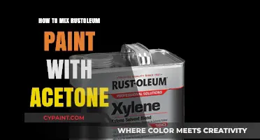 Mixing Rustoleum Paint with Acetone: A Step-by-Step Guide