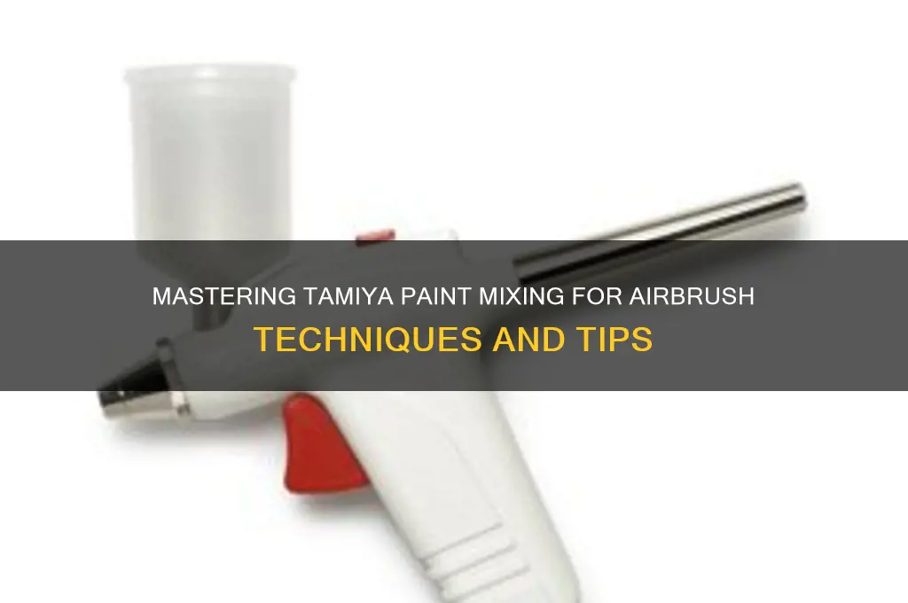 how to mix tamiya paint for airbrush