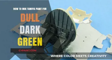 Mixing Tamiya Paint: Achieving the Perfect Dull Dark Green