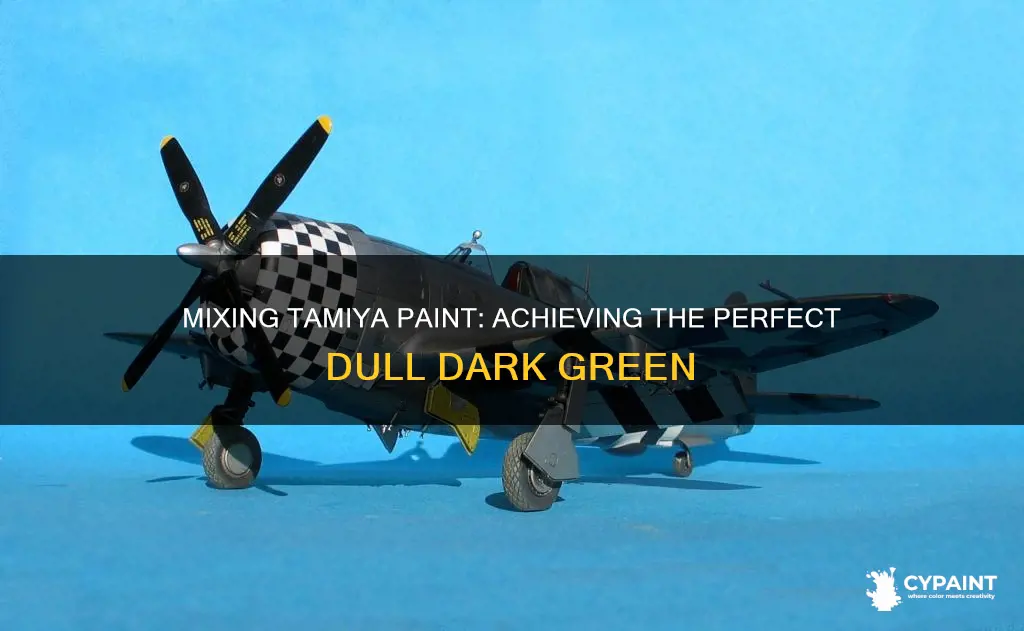 how to mix tamiya paint for dull dark green