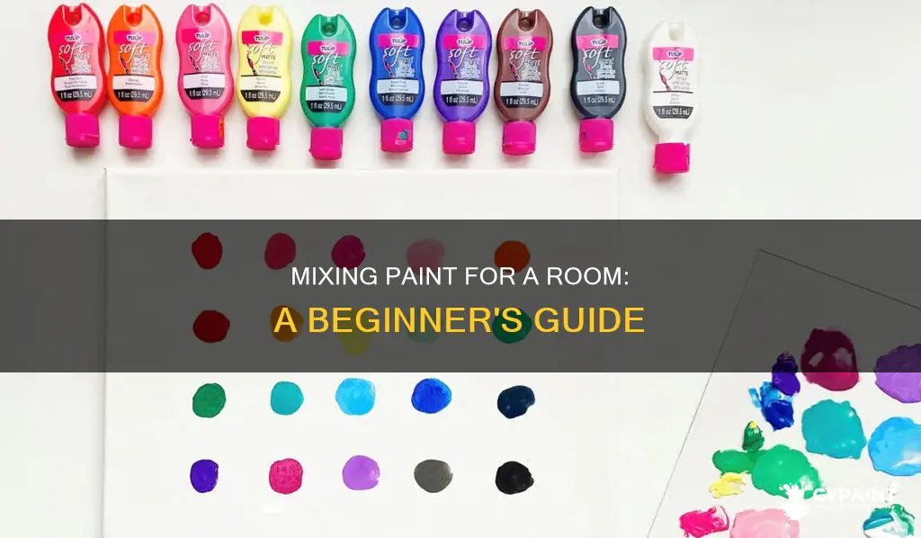 how to mix the paint for painting a room
