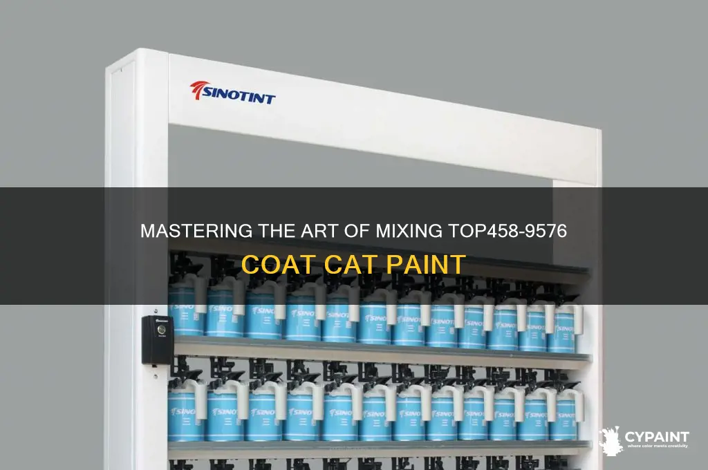 how to mix top458-9576 coat cat paint